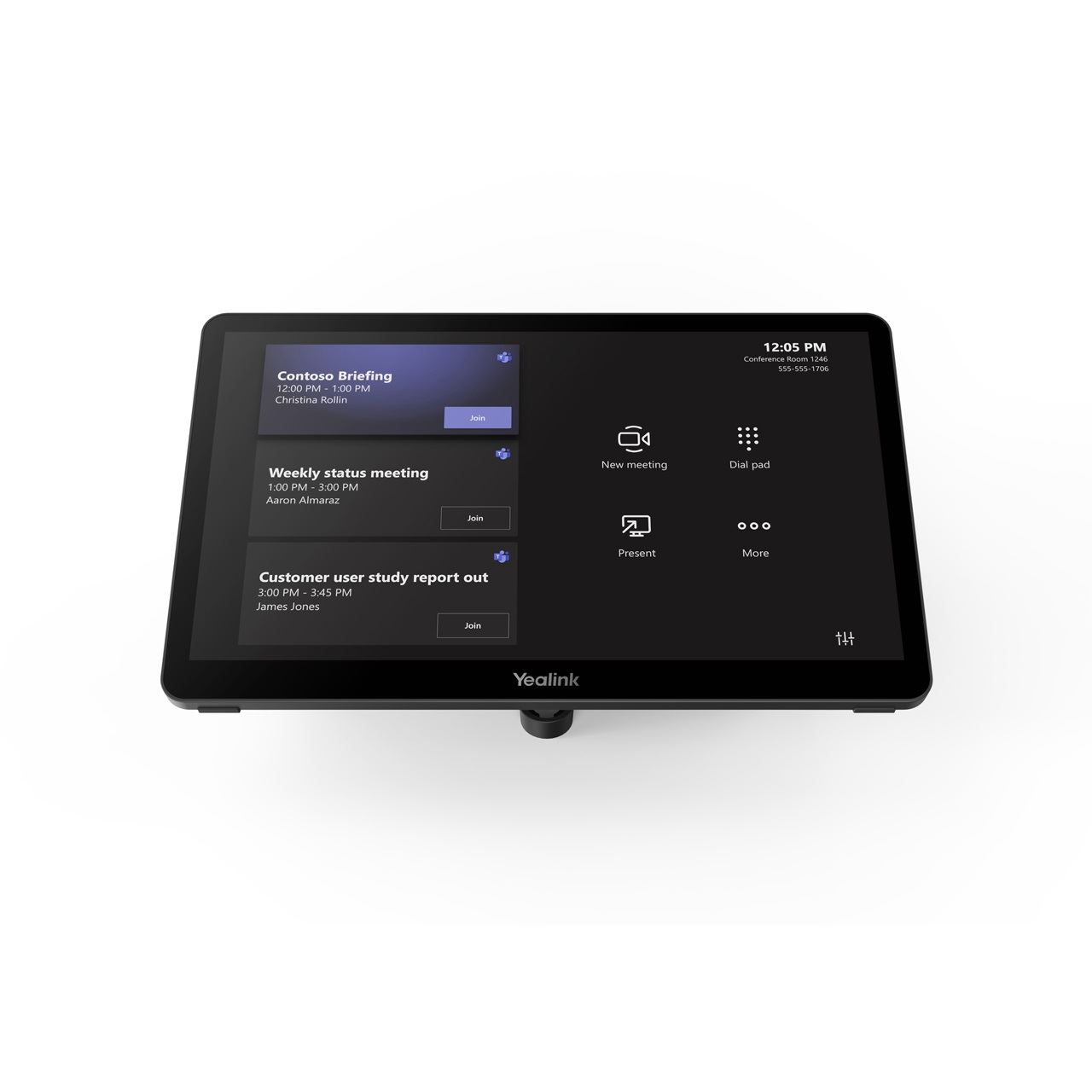 11.6" (29,46cm) Yealink MTouch Plus Touchpanel