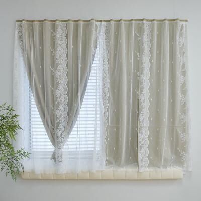 LightInthebox Blackout Curtains Velcro Self Adhesive No Drill Temporary Window Cover Short Curtains for Small Window Bedroom Apartment