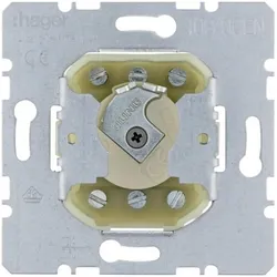 Hager Schlüssel-W/m 2p Einsatz WDE382610 UP f.Profil-Halbzylinder, Schalter + Taster, Grau