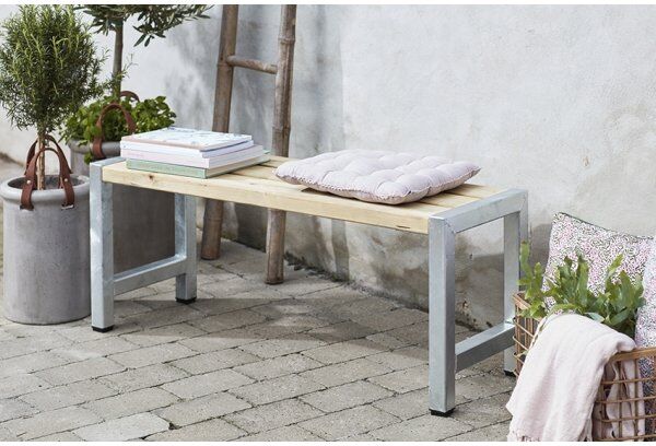 Plus Cafe Plankebænk, L 127 Cm, Natur