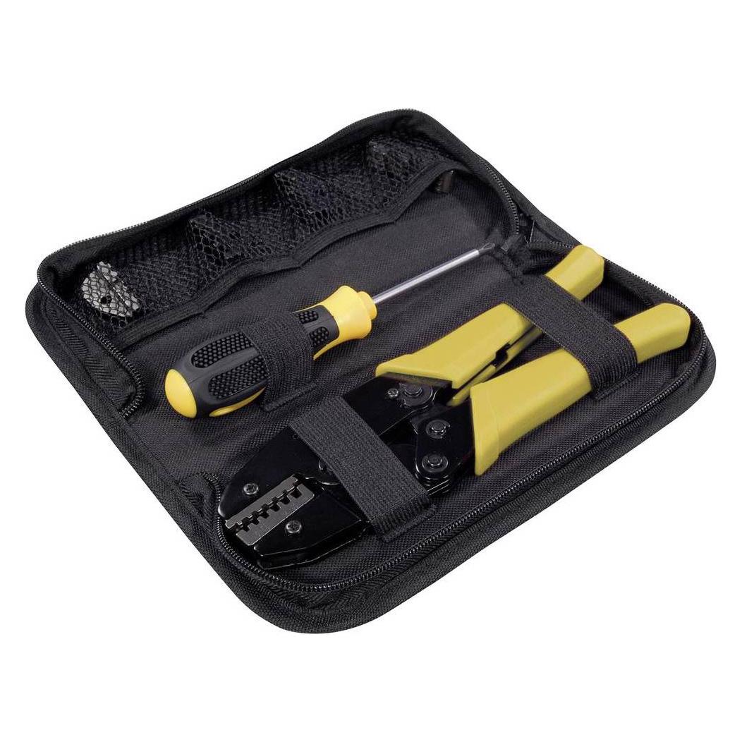 Maxtrack Crimp Set Handcrimpzangenset mit austauschbaren Crimpbacken (SW 17 L)