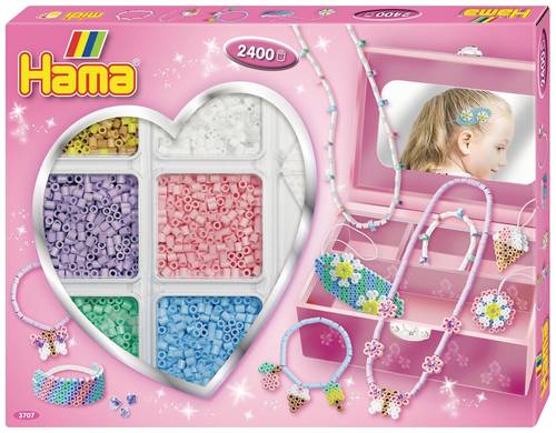 Vedes Hama Bügelperlen Kreativbox Schmuck Pink 3707