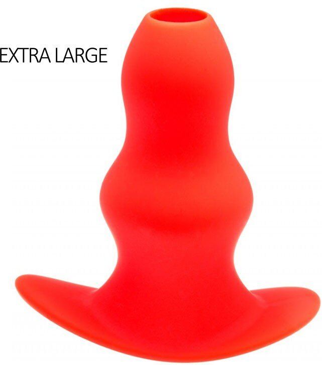 MK Toys Plug Tunnel Stretch Rouge Extra large 16 x 7.5cm