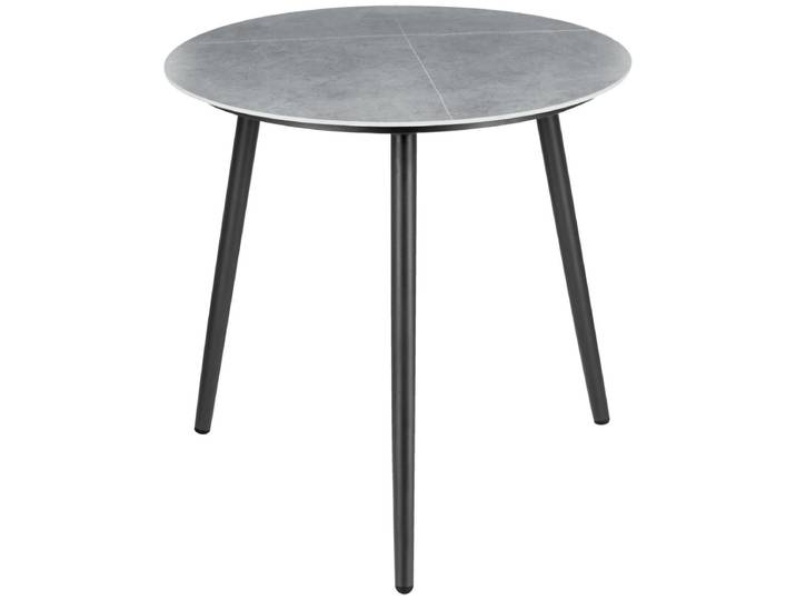 VEGA Outdoor Beistelltisch Sando groß 60x60 cm (ØxH); hellgrau/anthrazit; rund