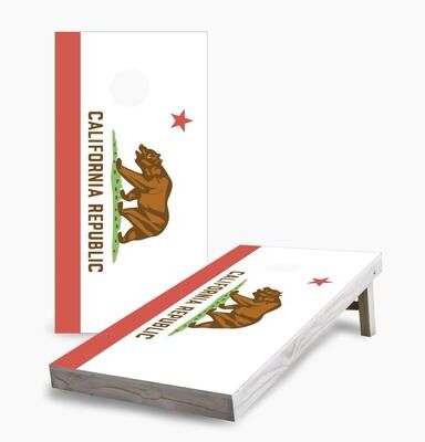 Skip's Garage California State Flag Regulation 2x4 Cornhole Game Set