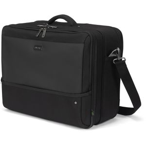 Dicota Laptoptasche Multi Twin Five, schwarz, recyceltes PET, bis 17,3 Zoll