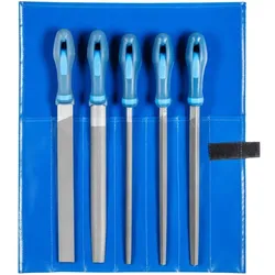 Pferd, Raspel + Feile, Werkstattfeilen in Rolltasche 541 WR 250 (250 mm)