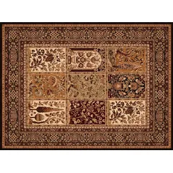 TEPGO Wollteppich Sultanat black 133x180 cm