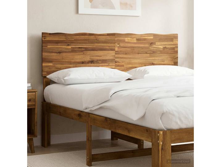 vidaXL Kopfteil mit Live Edge ROSTOCK Natur 160 cm Massivholz Akazie