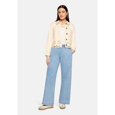 Slim-fit-Jeans CARTOON "Damen mit weitem Bein", Damen, Gr. 40, Normalgrößen, blau, Obermaterial: 100% Baumwolle, gerade, Jeans Slim-fit-Jeans