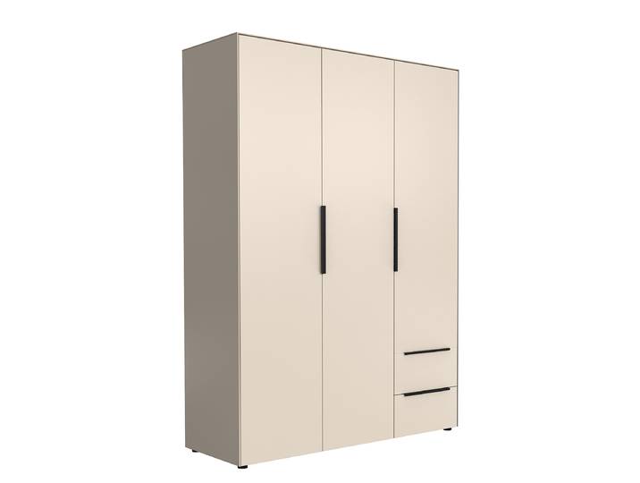 Drehtürenschrank 150cm Beige/Kaschmir