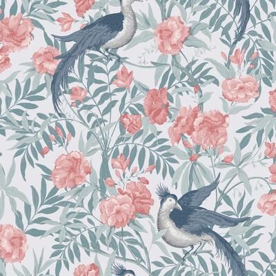 Laura Ashley Osterley Rosewood Wallpaper