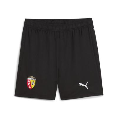 Sporthose PUMA "RC Lens 25/26 Shorts Herren", Gr. S, Normalgrößen, weiß (schwarz, weiß), Obermaterial: 100% Polyester, unifarben, regular fit, Hosen Sporthose