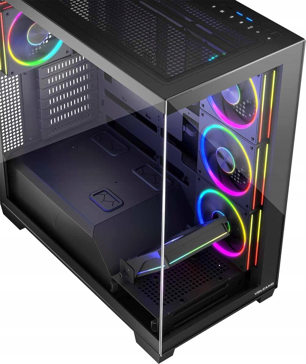 MODECOM VOLCANO STELLAR ARGB MIDI Behuizing, zwart