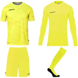 uhlsport Prediction Torwart-Set Herren fluo gelb/schwarz M