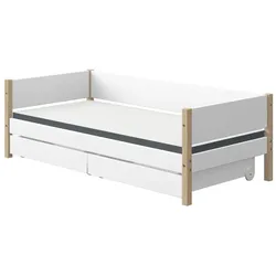 Flexa Bett Nor 90 x 200 cm Lack Weiß