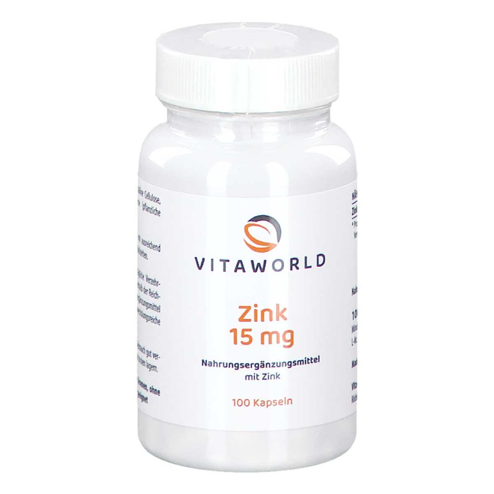 Vita World GmbH Zink 15 mg Zinkgluconat Kapseln 01457316