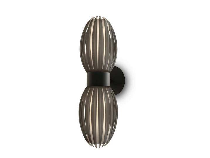 Belid Wandleuchte Tentacle, Schwarz, Dunkelbraun, Metall, Kunststoff, 34 cm, CE, Lampen & Leuchten, Innenbeleuchtung, Spots & Strahler, Wandstrahler