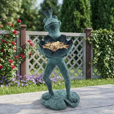 Hi-Line Frog Prince Bird Feeder
