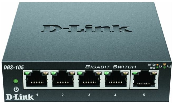 DLink Gigabit Switch 5 ports Layer 2 DGS-105/E ; d_link (DGS-105/E)