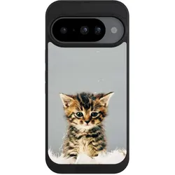 Nivocase Handyhülle für Google Pixel 10 Hülle NIVOpure Case Schwarz Feder Haustier Katze (Google Pixel 10), Smartphone Hülle, Schwarz