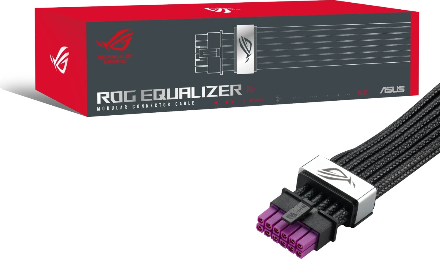 ASUS ROG-EQUALIZER 12-V-2x6-PCIe-Kabel für Netzteile, schwarz 90YE00BN-B0QA00