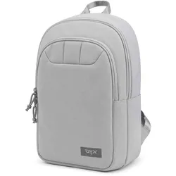 DYX Kleiner City Damenrucksack für Alltag Luna hellgrau