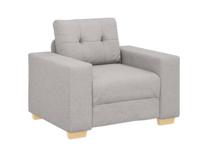 KUTYWEXFM Relaxsessel Wolkengrau 100x78x80cm Polstersessel mit Armlehnen Komfortabler Stoffsessel mit weicher Polsterung und robustem Rahmen für Wohnzimmer, Schlafzimmer sowie Leseecken.