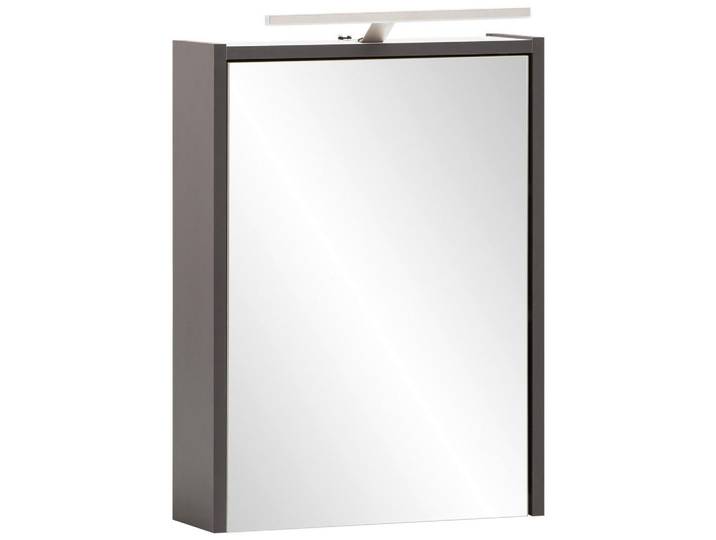 Stylife Spiegelschrank Katta, Anthrazit, 2 Fächer, 43.5x64x16 cm, Made in Germany, Badezimmer, Badmöbelsets & Badmöbelserien, Badmöbelserien