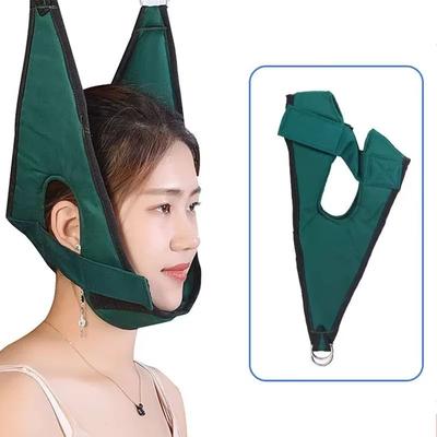 Inspired Finds Neck Traction Device With Adjustable Harness Cervical Neck Stretcher For Pain Relief & Posture Correction green