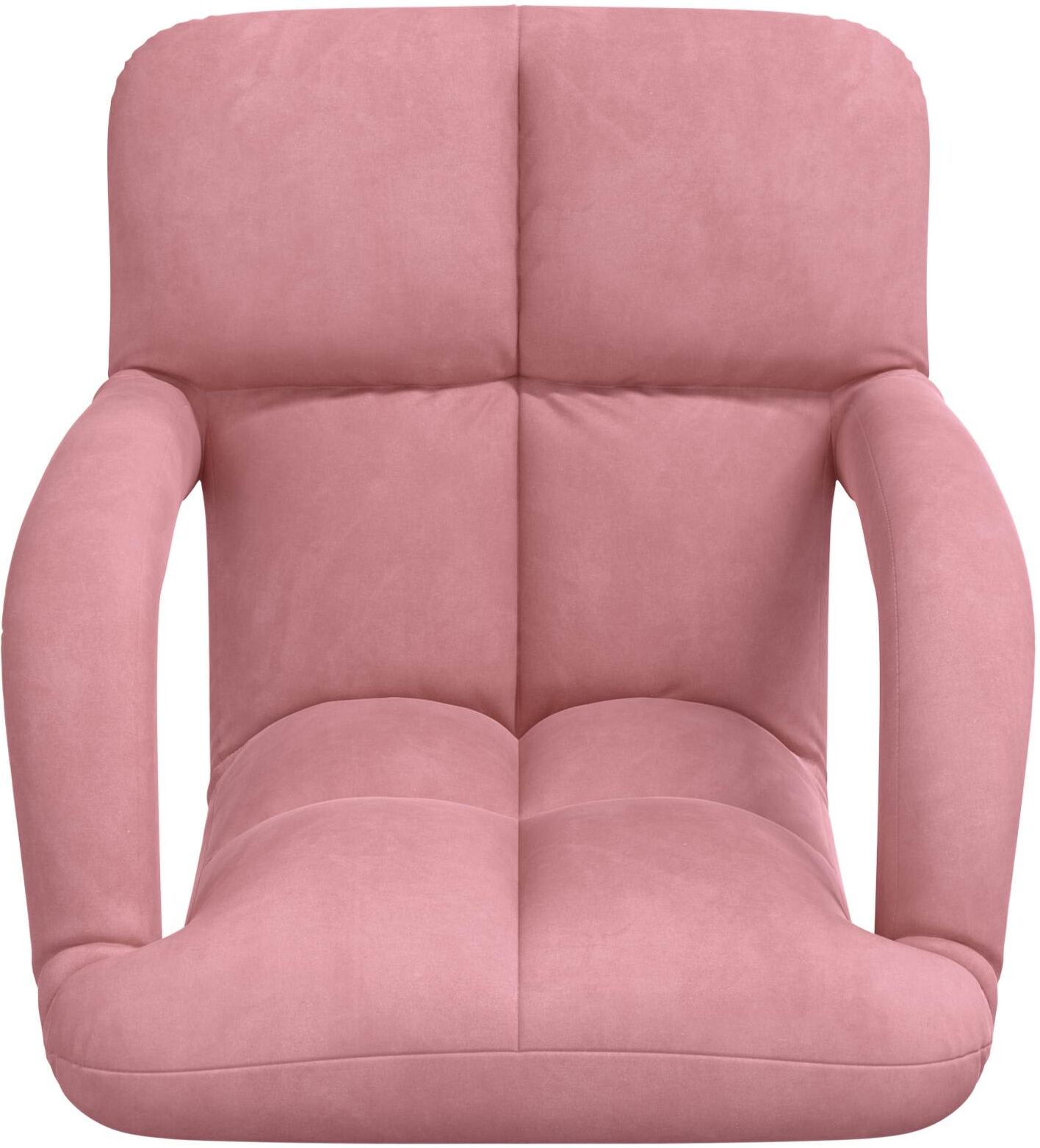 vidaXL Fauteuil de sol ajustable Rose Velours