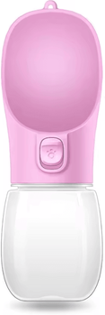Uplift Curations Outdoor Portable Dog Water Bottle With Leakproof Dog Water Dispenser For Small, Large Dogs And Cats pink 350ml