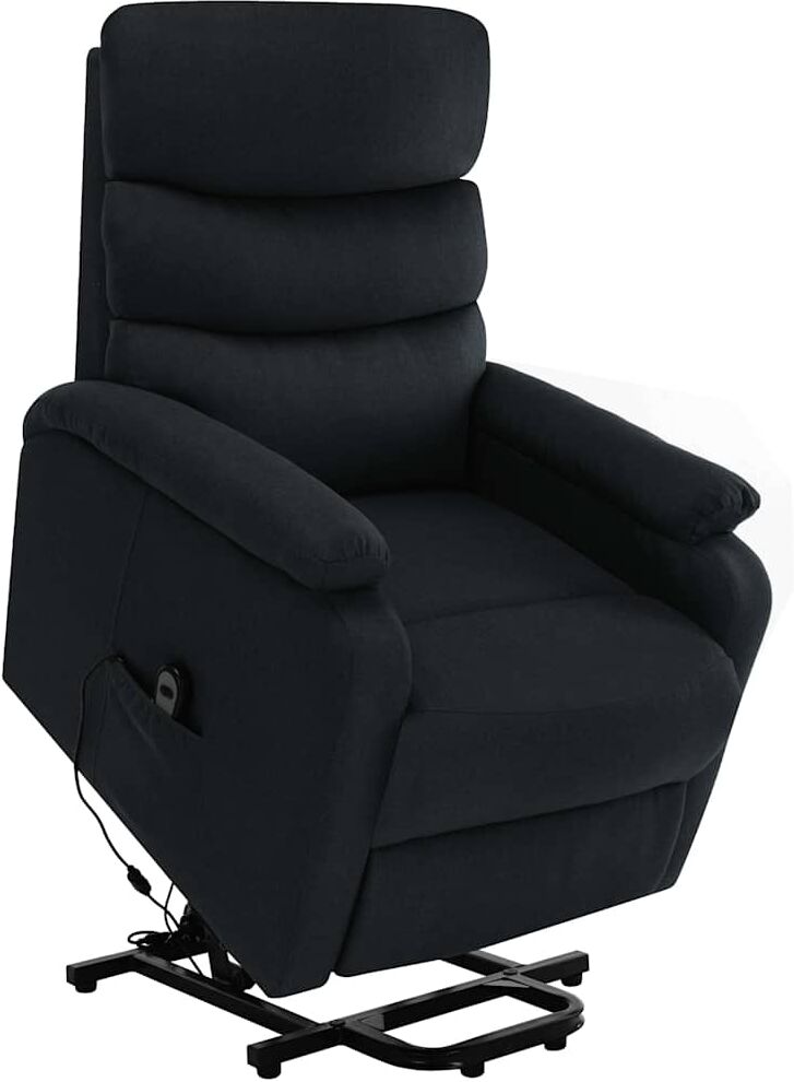 vidaXL Fauteuil de massage Noir Tissu