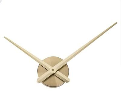 Uplifted Finds Modern 3D Large Wall Clock Hands   Minimalist DIY Quartz Clock Mechanism   Executive Matte Black Hour Needles gold