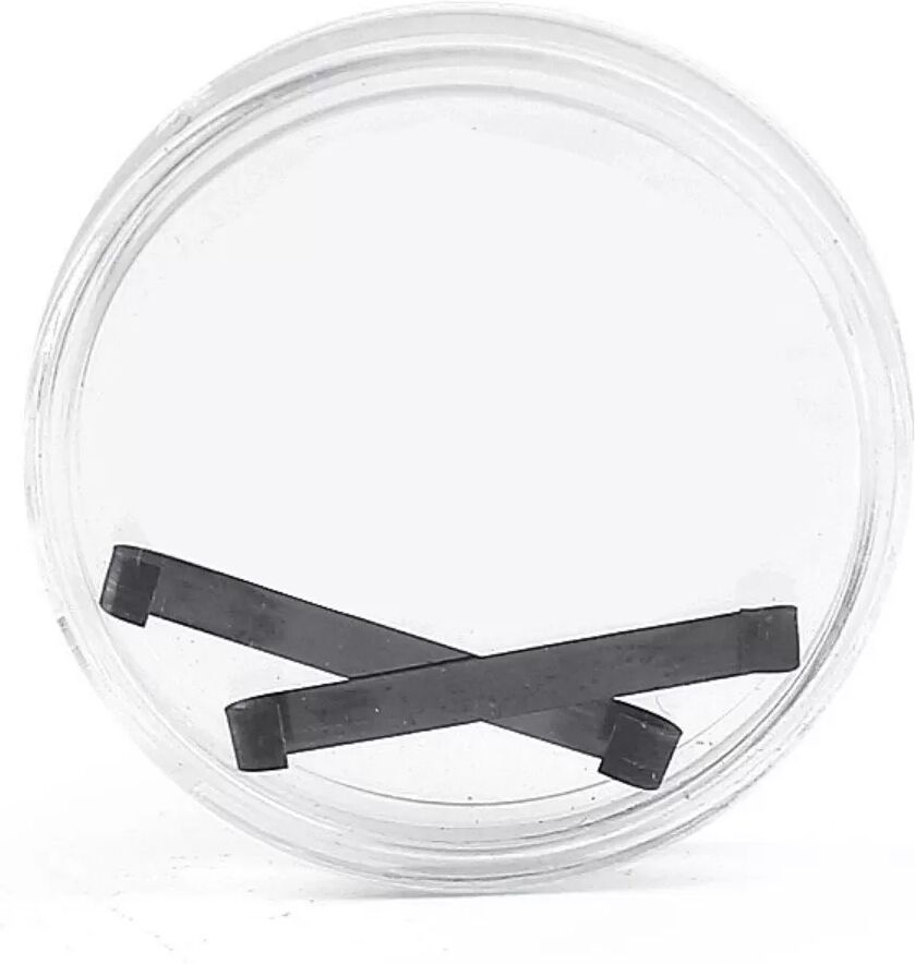 INF Titanlegierung Orthonyxie-Nagelclip zur Korrektur eingewachsener Zehennägel — 2er-Set Nitinol-Spange, Schwarz 14 mm