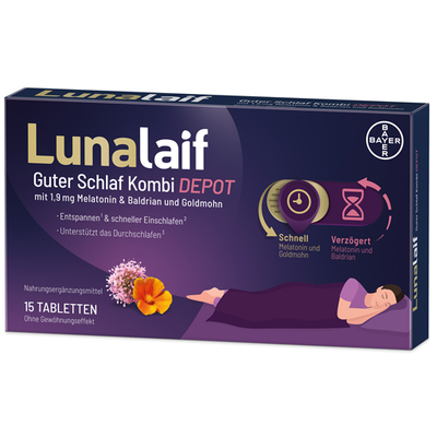 Bayer Vital GmbH LUNALAIF Guter Schlaf Kombi Depot Tabletten 12,4 g 17987625