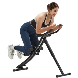 VEVOR Bauchmuskeltrainingsgerät Bauchtrainer AB-Maschine für Fitnessstudio, Bauchtrainer 200 kg Gewichtskapazität, Bauchmuskeltrainer Krafttraining, klappbares verstellbares Fitnessgerät Schwarz
