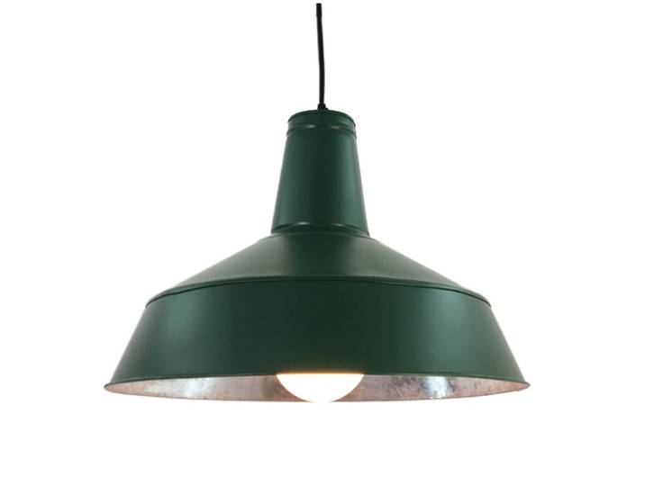 Suspension en acier galvanisé vert d.38cm