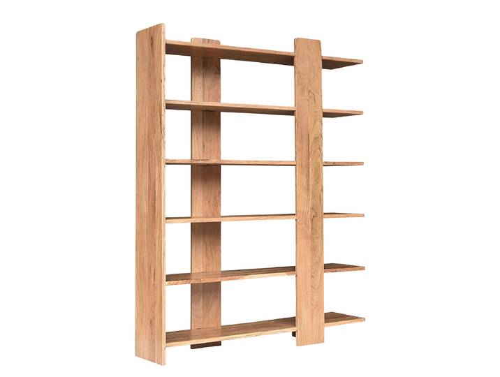 Massives Regal Massivholz Akazie, lackiert Braun 200cm