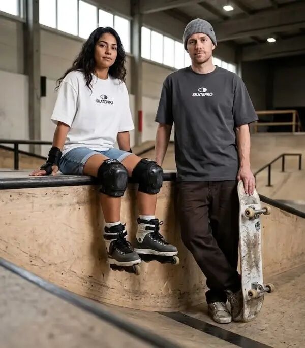 T-Shirt SkatePro Heavy Box (XL - Bright White)