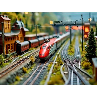CALVENDO Puzzle Wo KI auf Gleise trifft. | 1000 Teile Lege-Größe 64x48cm Foto-Puzzle für glückliche Stunden, Sonstige von , Calvendo Puzzle