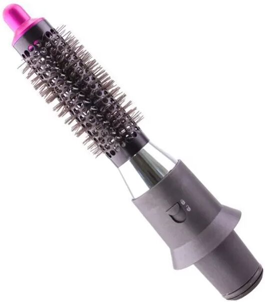INF 20 mm Rundbürste mit Adapter für Dyson-Haartrockner – für perfekte umgekehrte Locken Rosenrot