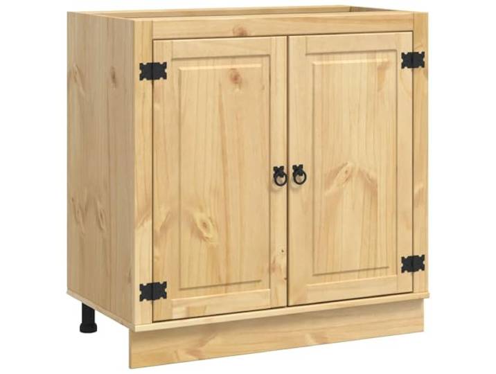RJPLMFV Wohnzimmerschrank Kiefer massiv, 80 x 46 x 81,5 cm Modernes Design, Esszimmer, robustes Massivholz, Wandsicherung