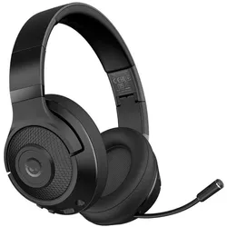 Lorgar Noah 500, Bluetooth gaming headset, 58 hours battery life, low latency, noise reduction (Kabellos), Gaming Headset, Schwarz