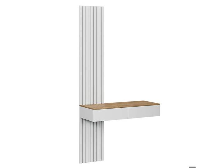 Coiffeuse Melina 100cm sans miroir Blanc/Chêne Vicco 57979
