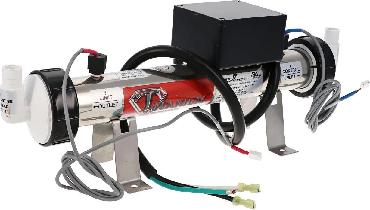 Hotspring Whirlpool-Heizelement C2250, 2,5kW, 230V, L 470mm, Ø 58mm, Gewinde Ø 78mm für S-Class/Hydroquip 6000