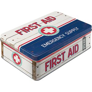 Nostalgic-Art Vorratsdose First Aid Blue, aus Metall, 2,5 Liter, mit Motiv