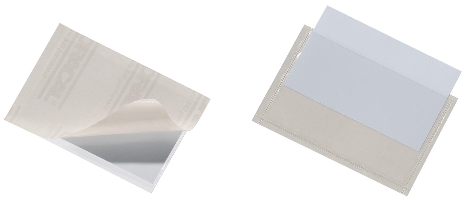 DURABLE Visitenkartentasche selbstklebend transparent 829319