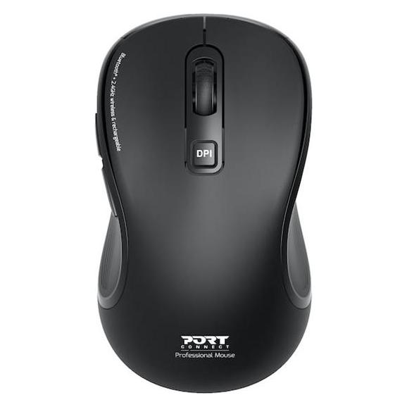 Port Designs Souris Bluetooth & 2,4Ghz rech. USB A&C Essential (Kabellos) (910010)