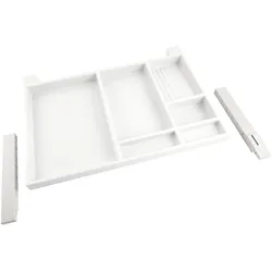Ninka, Schreibtisch Accessoire, Utensilien-Auszug, Breite 566 mm, Höhe 36 mm, Polystyrol weissgrau